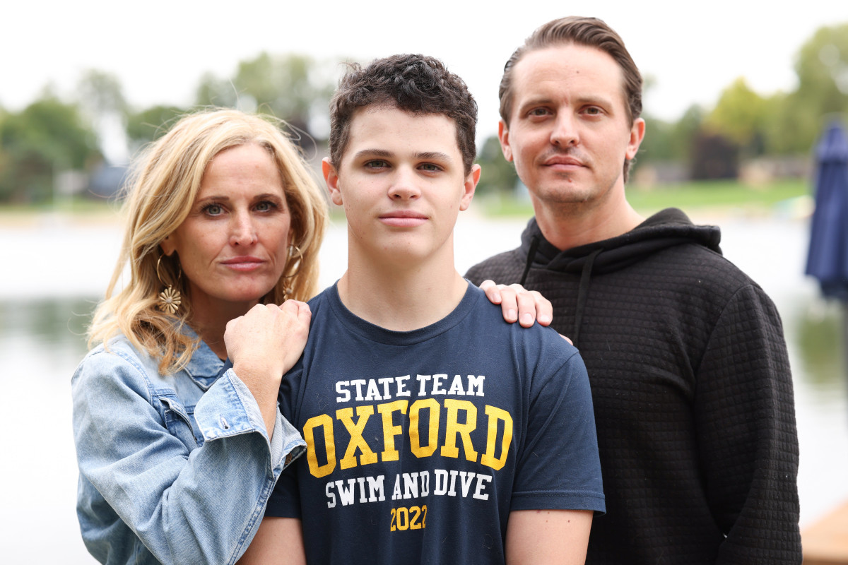 Meghan and Chad (far right) raised Keegan and their other kids in Oxford—it was, they believed, the safest place they could be.